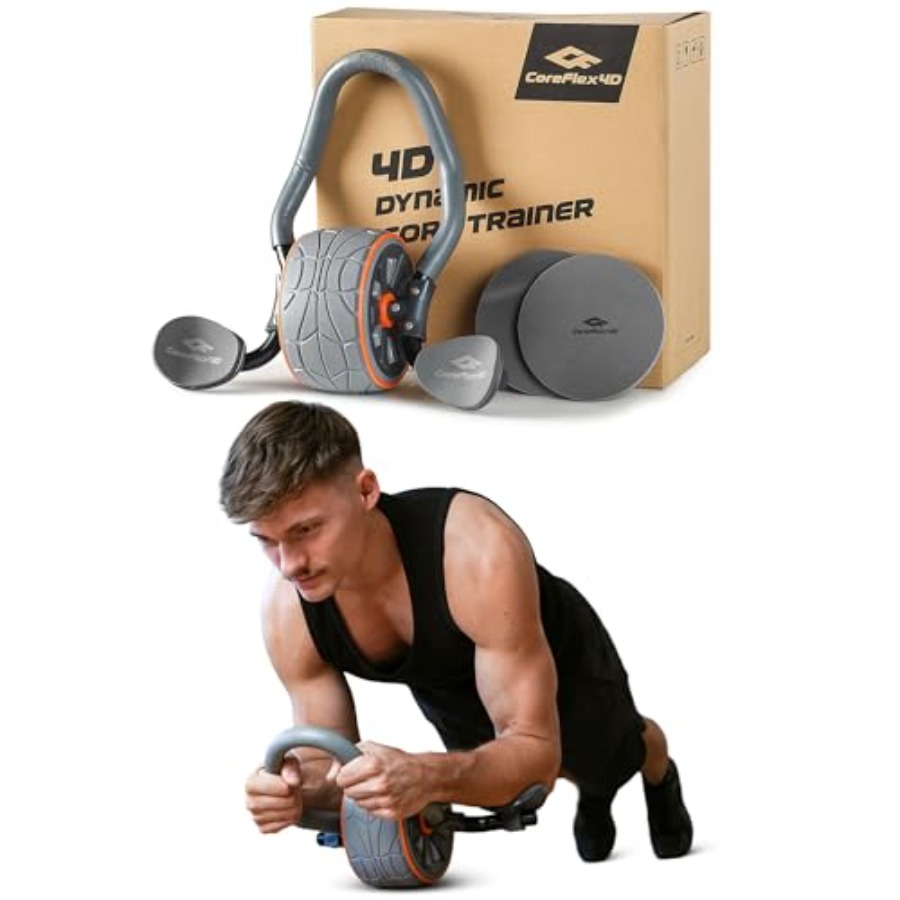 Heavy Equipment In - CoreFlex4D Ab Roller Wheel with Elbow