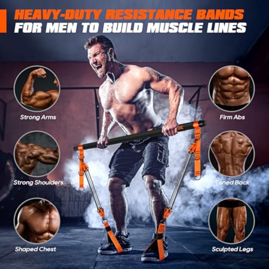 Pilates Bar Kit with Resistanc - Heavy Equipment In 评论和价格
