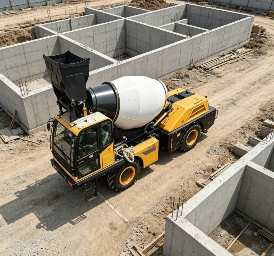 3.5m3 Heavy Duty Self Loading  - Heavy Equipment Mixer 评论和价格