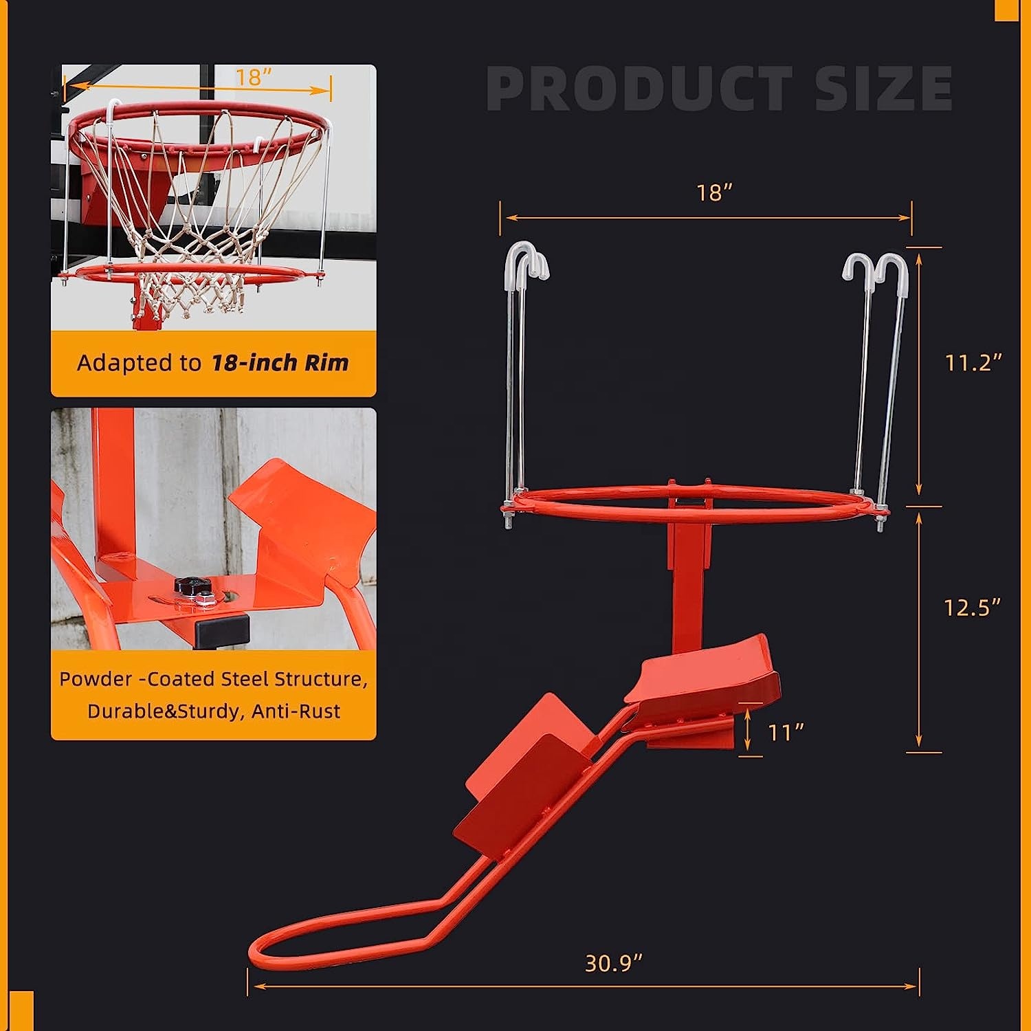 Heavy-Duty Steel Basketball Re - Heavy Equipment In 评论和价格