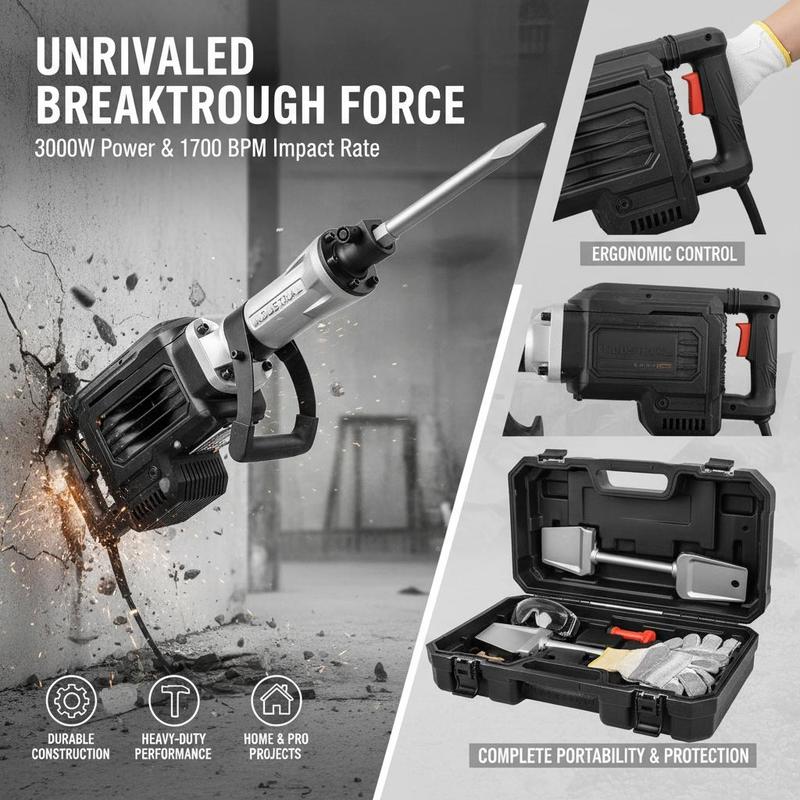 Concrete Breaker 3000W For Fou - Concrete Breaker Demolition 评论和价格