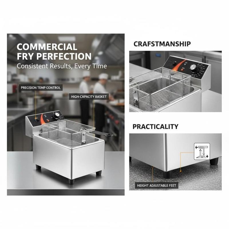 Tabletop Frying Machine 12Qt / - Heavy Equipment In 评论和价格