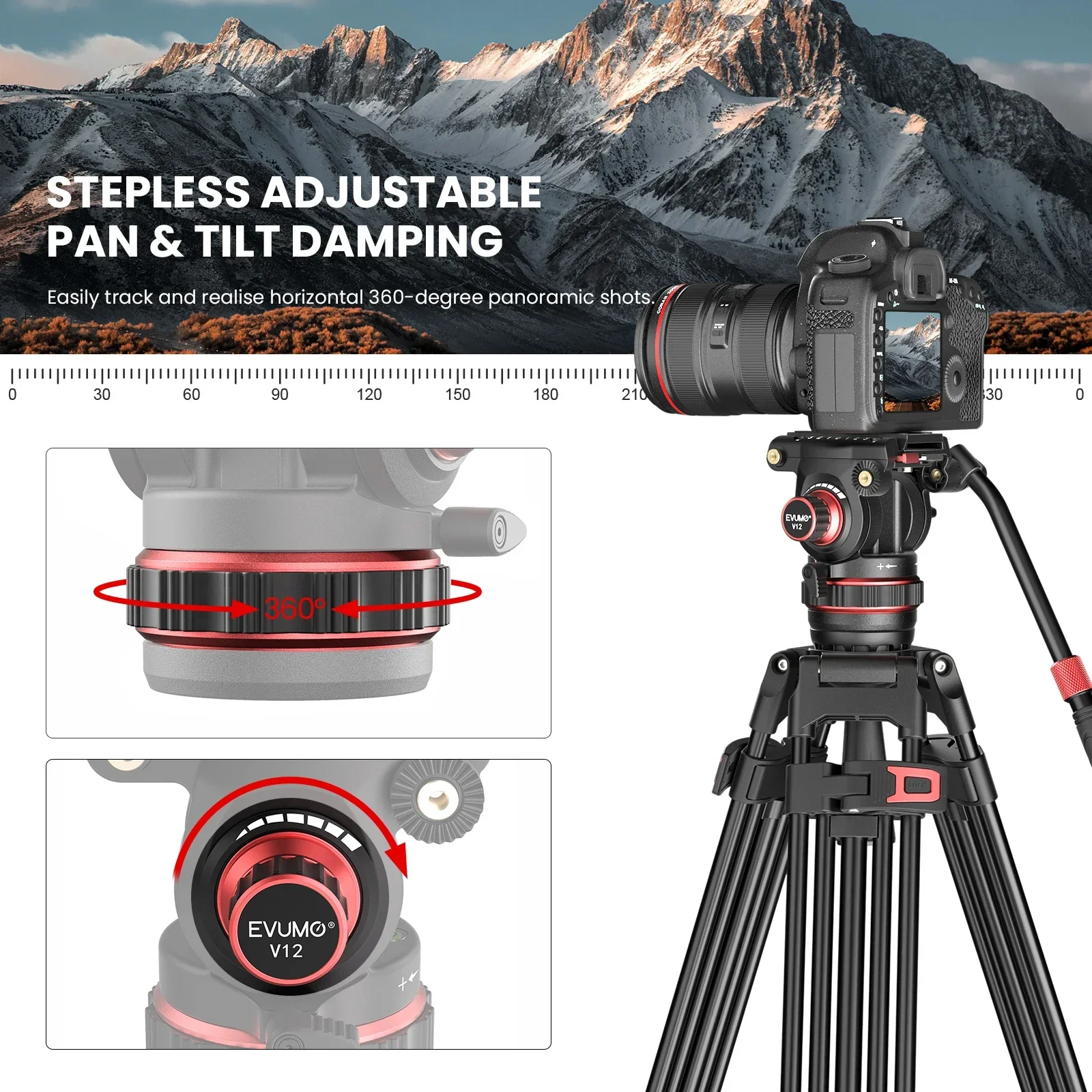EVUMO DF6 Professional Video T - Heavy Equipment Video 评论和价格