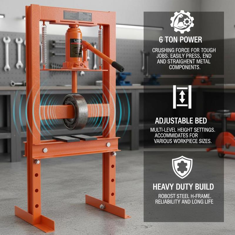 Bench Power Press 6 Ton For Wo - Heavy Equipment Repair Manuals 评论和价格
