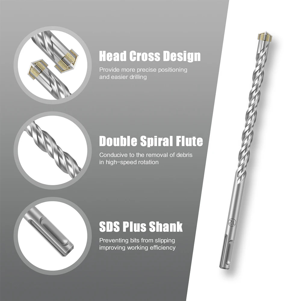 Drill Bit Set 7 Pieces, Concre - Concrete Breaker Demolition 评论和价格