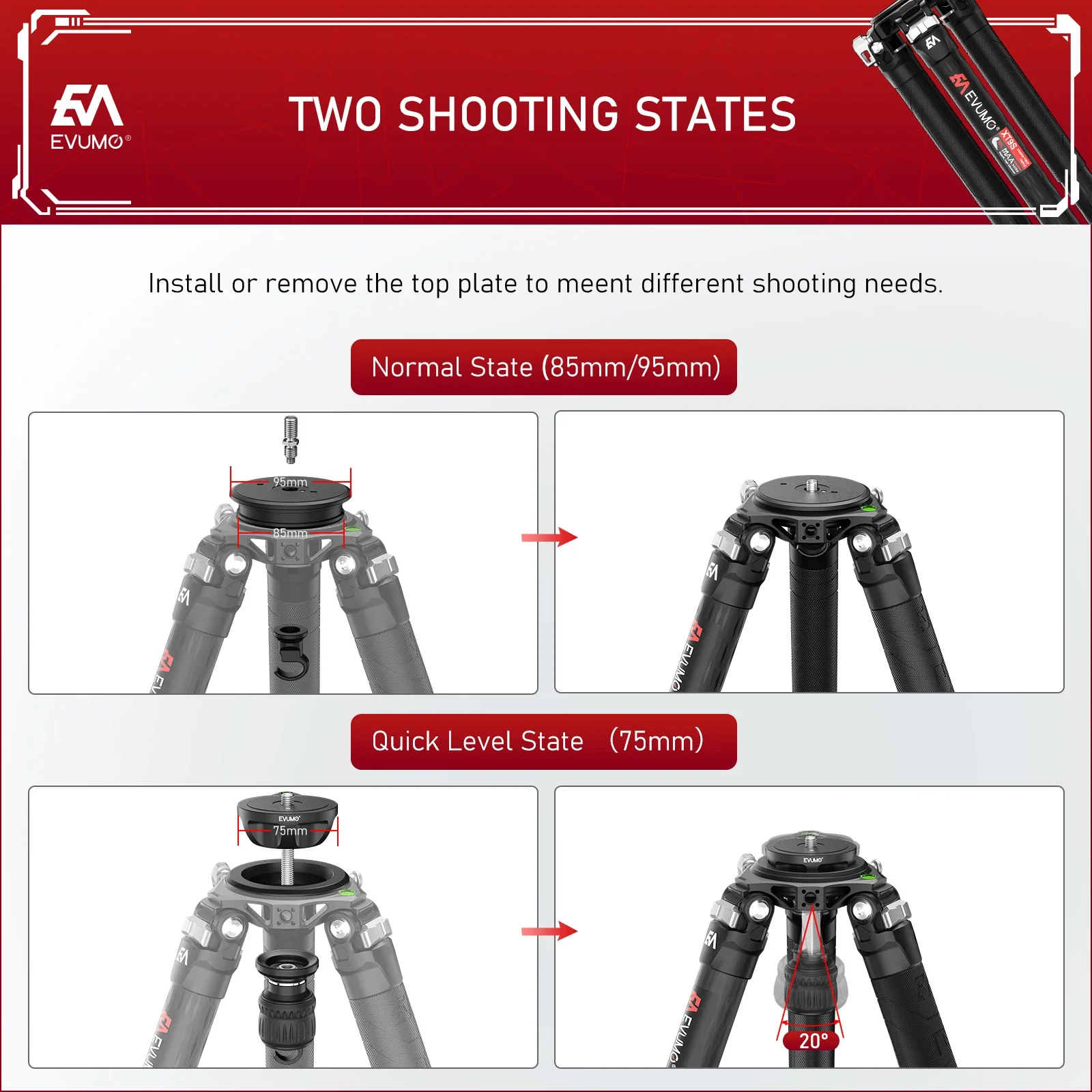 64.9'' Hunting Carbon Tripod f - Heavy Equipment Video 评论和价格